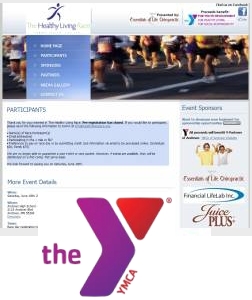 Healthy Living Fundraiser Website 