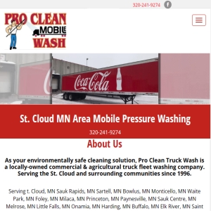 Fleet Washing business website design