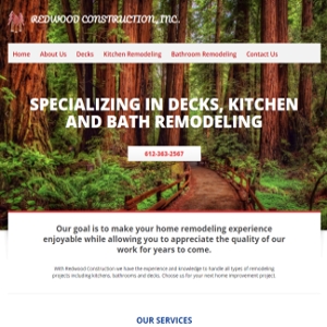 Remodeling business website design